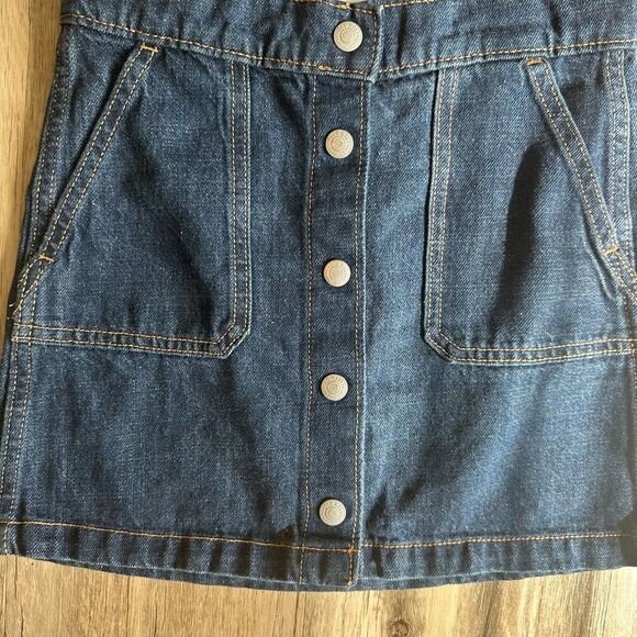 Old navy Girls size 8 star sweater and denim button skirt fall school - Picture 4 of 6